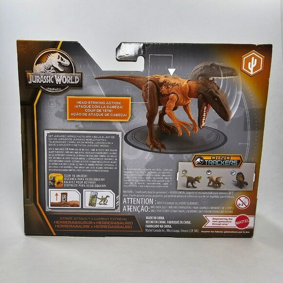 Jurassic World Dino Trackers Strike Attack Herrerasaurus 7.5" Figure 2022 Mattel - Picture 4 of 7